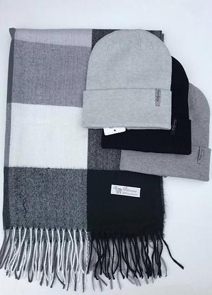 🖤🤍теплий кашеміровий шарф/палантин 🤍🖤