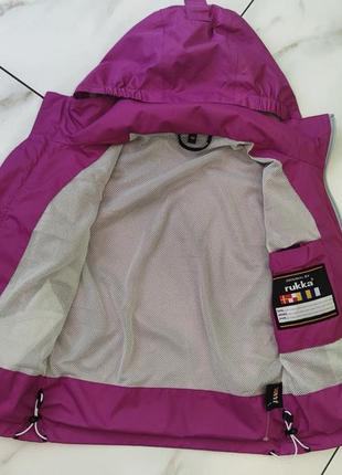 Куртка ветровка для девочки rukka 4-5 лет (104-110см)4 фото