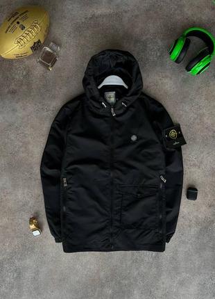 Вітровка stone island чорна