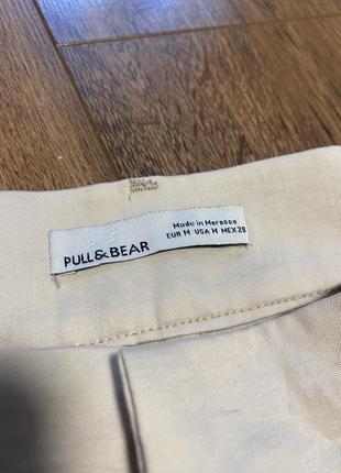 Кремові шорти pull&bear, нові шорти з ліоцелу, легкі шорти, бежевые шорты5 фото