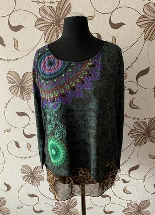 Джемпер, светр з шифоном desigual , р.м-л