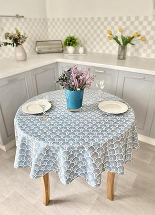 Скатертина жакардова limaso  ø140 см., кругла