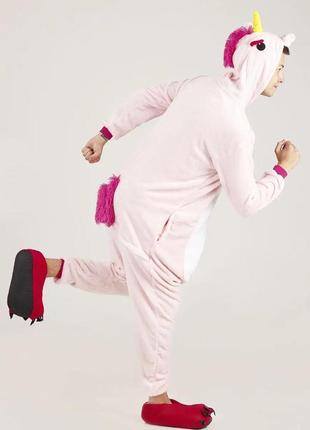 Пижама кигуруми для детей и взрослых розовый пони | кенгуруми|