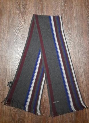 100% schurwolle ( вовна ) брендовий супер - теплий  довгий шарф в полоску від joop германія3 фото