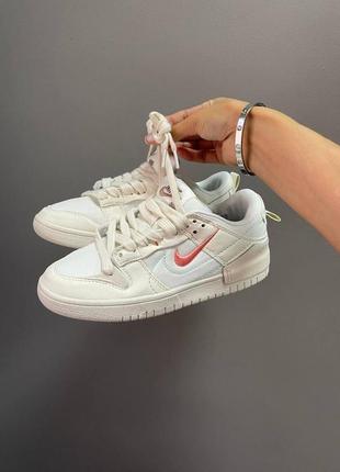 Жіночі кросівки nike sb dunk pale ivory pink1 фото