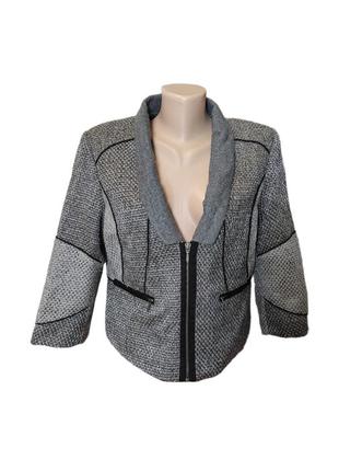 Куртка піджак жіночий сірий курточка вовна оригінальний теплий піджачок есклюзивний бізнес бизнес