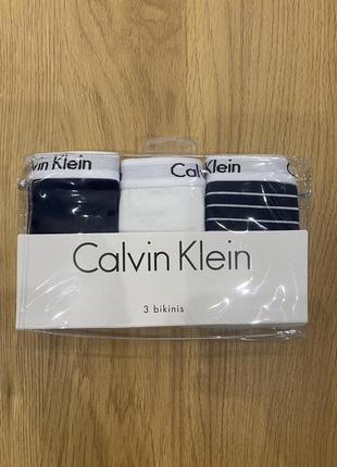 Calvin klein комплект (3 шт.) новых оригинальных женских трусиков7 фото