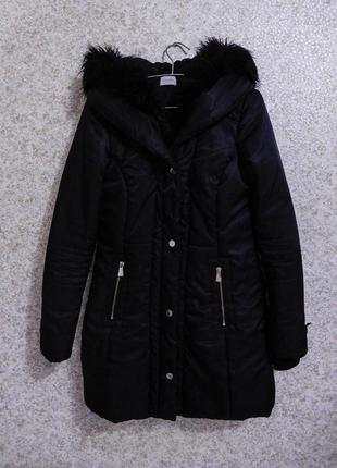 Куртка длинная теплая зимняя пальто пальтишко плащ парка зима фирма george 382 фото