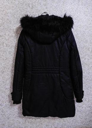 Куртка длинная теплая зимняя пальто пальтишко плащ парка зима фирма george 383 фото