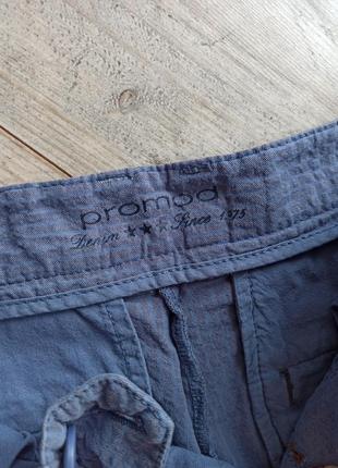 Чоловічі брюки promod denim котонові штани сіро-блакитні прямі якісні6 фото