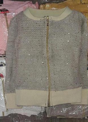 Кофта на молнии для девочки 3-12