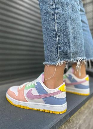 Жіночі кросівки nike sb dunk low multicolor / smb