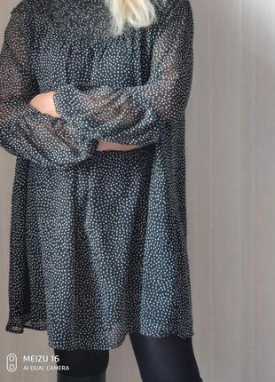 Платье в горошек zara 2