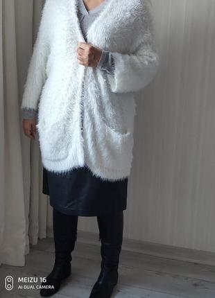 Пушистый кардиган от h&m 2