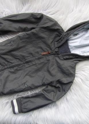 Утепленная ветровка куртка с капюшоном на флисе george