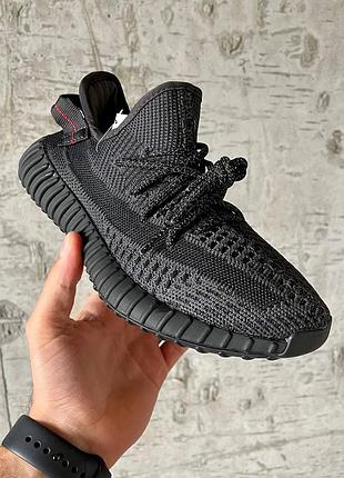 Кроссовки adidas Victory yeezy boost 350 black черные женские унисекс изи
