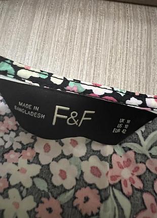 Котонова сукня в квітковий принт f&f 5