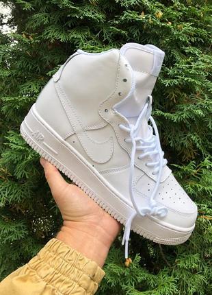 Кроссовки мужские nike air force белые / кросівки чоловічі найк аир форс білі кроссы