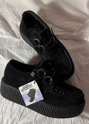 Кріперси tuk ( high creepers black suede tuk)