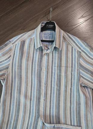 Рубашка marks & spencer. лён 100%. 3