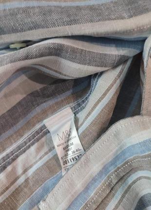 Рубашка marks & spencer. лён 100%. 10