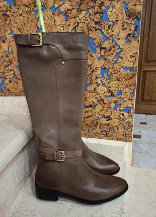 Кожаные демисезонные сапожки- трубы(rbx18813-6-1)