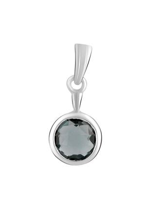 Серебряная подвеска с топазом лондон блю 1.632ct (2125150)