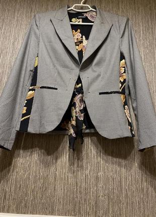 Шикарный пиджак, жакет, блейзер  гусиная лапка jean paul