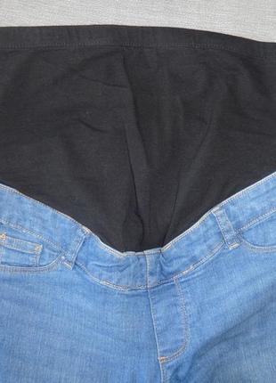 Зручні котонові голубі джинси скінні для вагітних 46 48 m l 29/303 фото