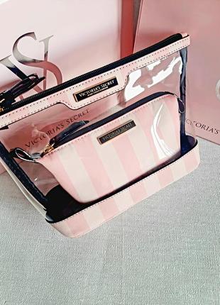 Набор косметичек 2 в 1 victoria's secret косметичка victoria's secret