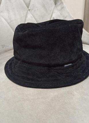 Шапка dorofey замша чорна капелюх капелюшок осінь зима панама панамка дорофей dorofey