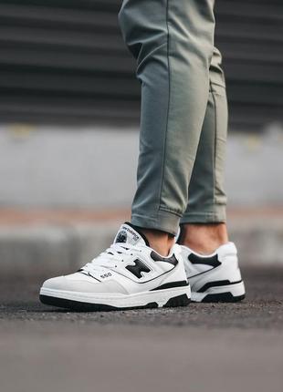 Кросівки жіночі new balance 550 white black/кроссовки женские нью бэленс 500