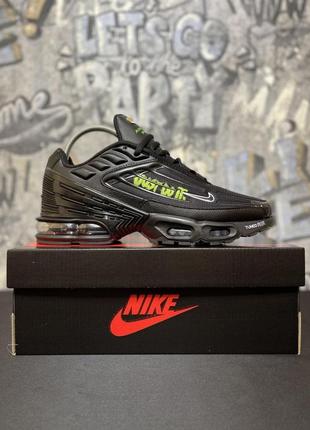 Чоловічі кросівки nike air max tn 3 just do it black volt / smb