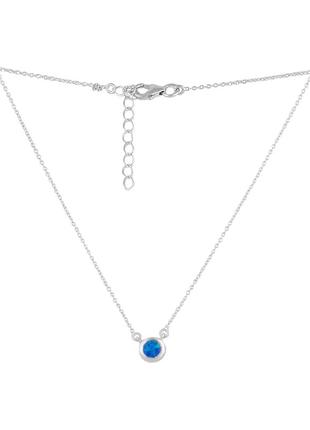 Срібне кольє з опалом 0.219 ct (450-500мм розмір) 2126591