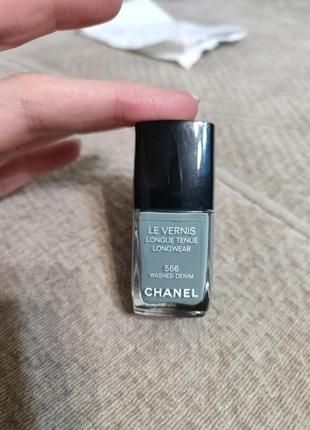 Chanel  лак для ногтей тон 566 washed denim1 фото