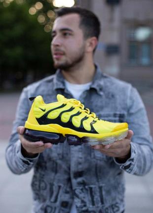 Жіночі кросівки nike vapor max plus yellow