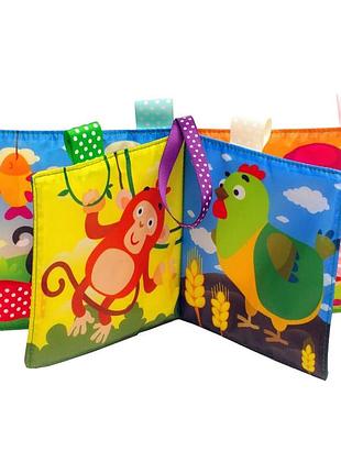 М'яка книжка-піщалка "хто що їсть" книжковий хмарочос 403792 топ