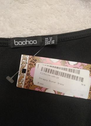 Чорне міні плаття boohoo2 фото