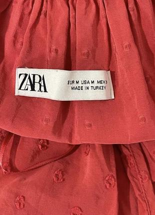 Zara оверсайз сукня з воланами х5 фото
