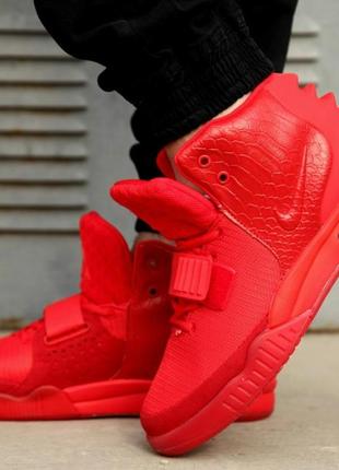Чоловічі кросівки nike air yeezy 2 red october