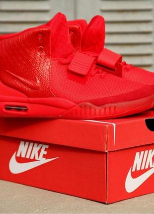 Чоловічі кросівки nike air yeezy 2 red october2 фото