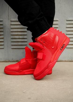 Чоловічі кросівки nike air yeezy 2 red october6 фото