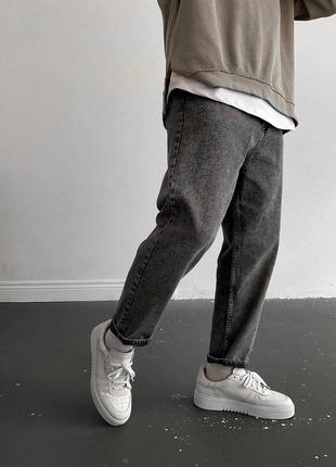 Чоловічі джинси mom сірого кольору3 фото