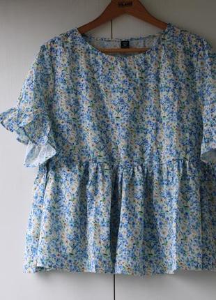 Милая блуза с цветочным принтом2 фото