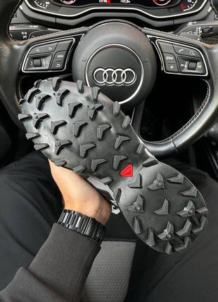 Чоловічі чорні кроссівки salomon speedcross 3 black grey5 фото