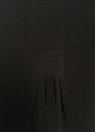 Стильное черное платье-халат, тренч2 фото
