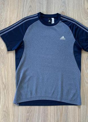 Чоловіча щільна спортивна тренувальна футболка adidas2 фото