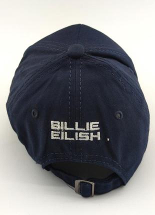 Кепка бейсболка чоловіча billie eilish польща 56-61 розмір коттонова синій (бб373)4 фото