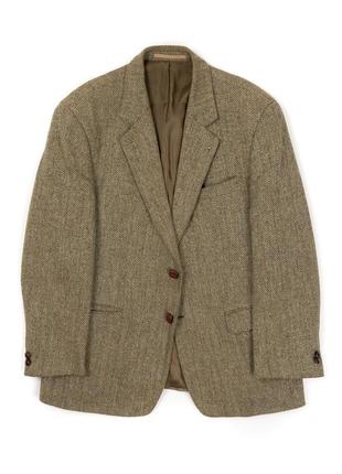 Vintage harris tweed wool blazer вінтажний твідовий піджак bmh013786