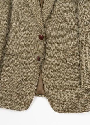 Vintage harris tweed wool blazer вінтажний твідовий піджак bmh0137864 фото